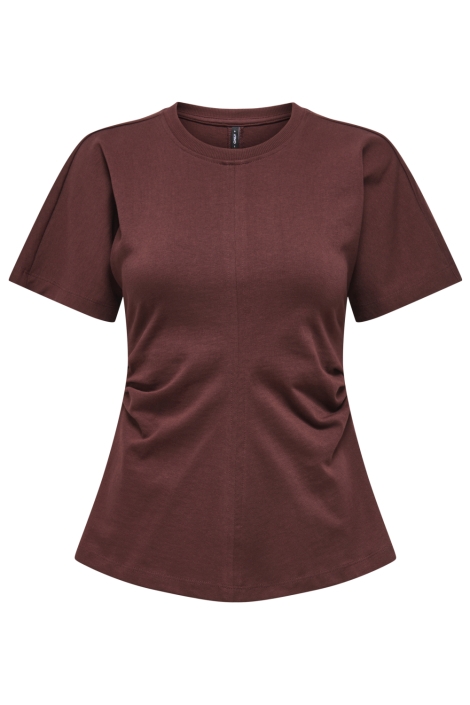 Only onlmarie life s/s ruching top jrs n